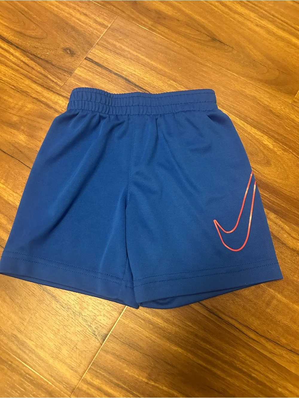 Nike Kids' Athletic Shorts - Black and Blue swoop athletic 2/3 years